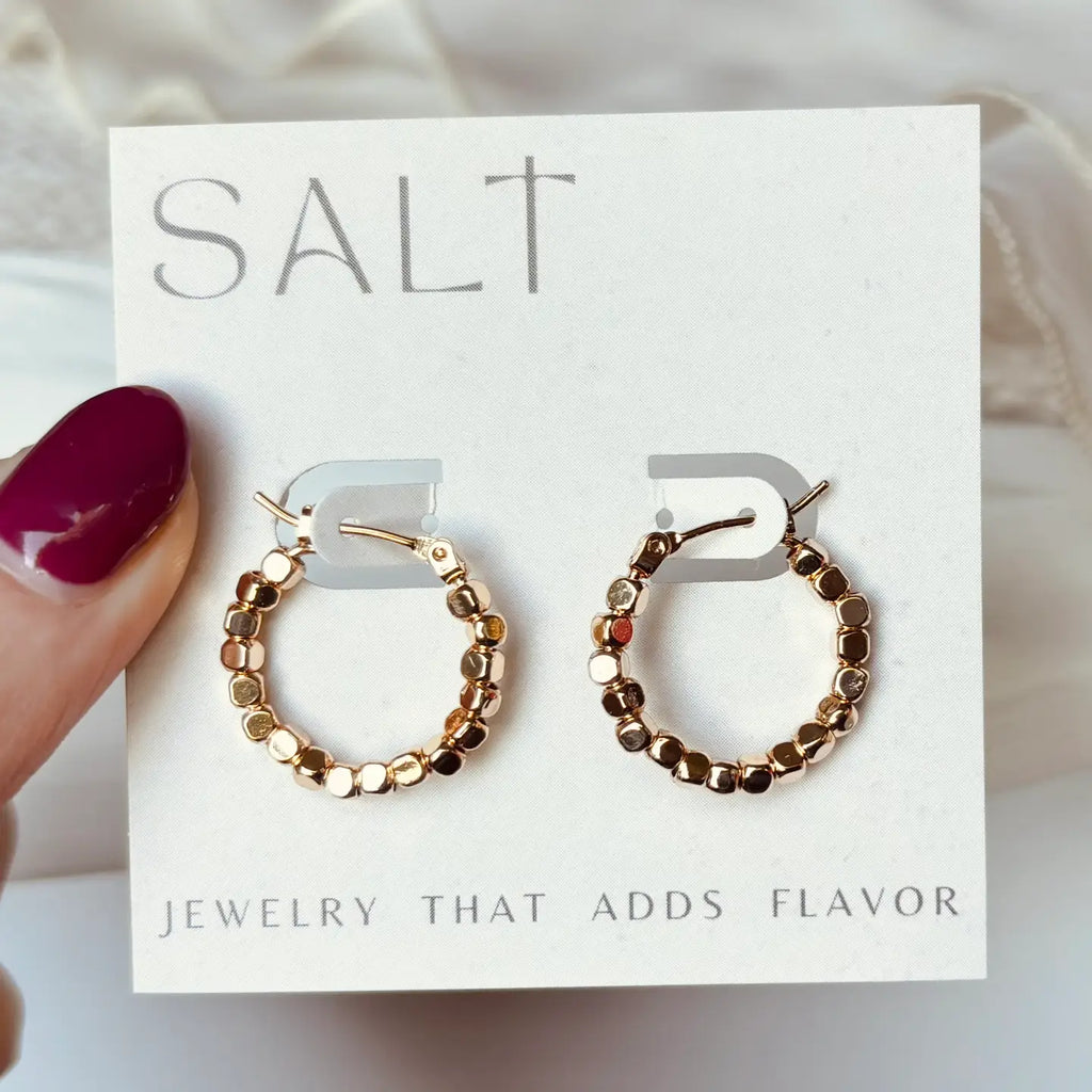 Beaded Hoops