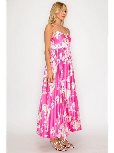 Eos Blossom Pleat Maxi Dress