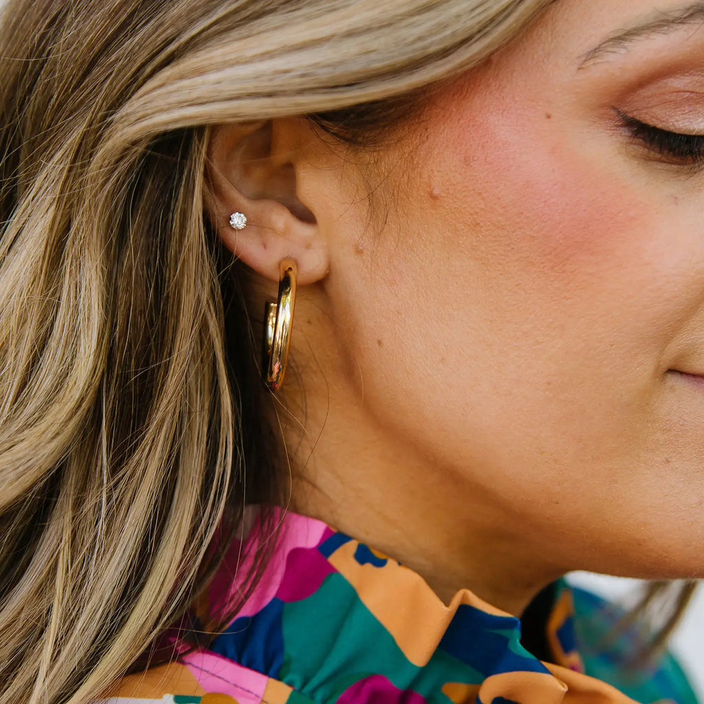 Earrings Cameron Gold Shiny