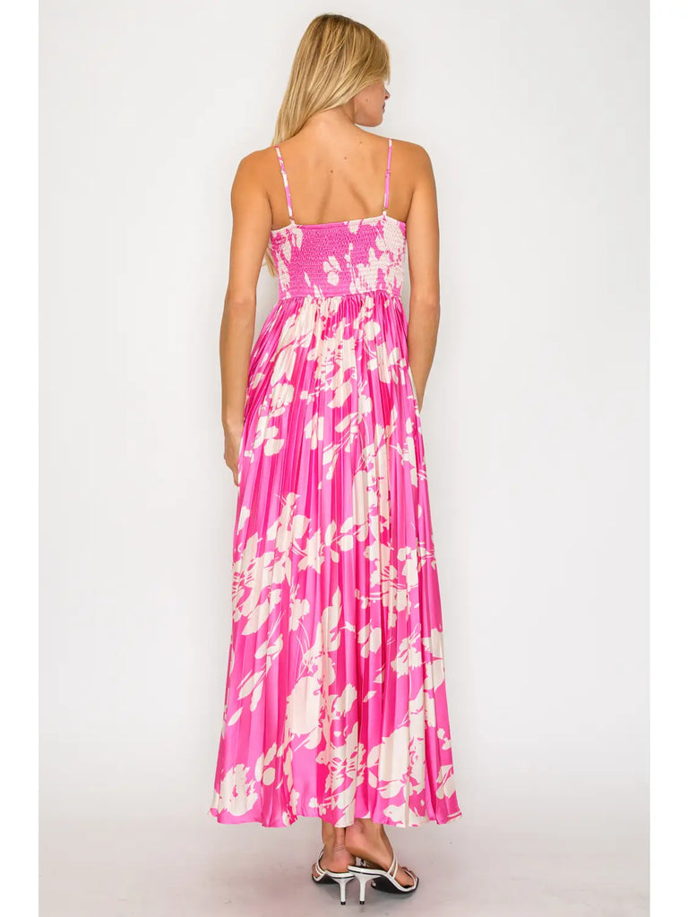 Eos Blossom Pleat Maxi Dress