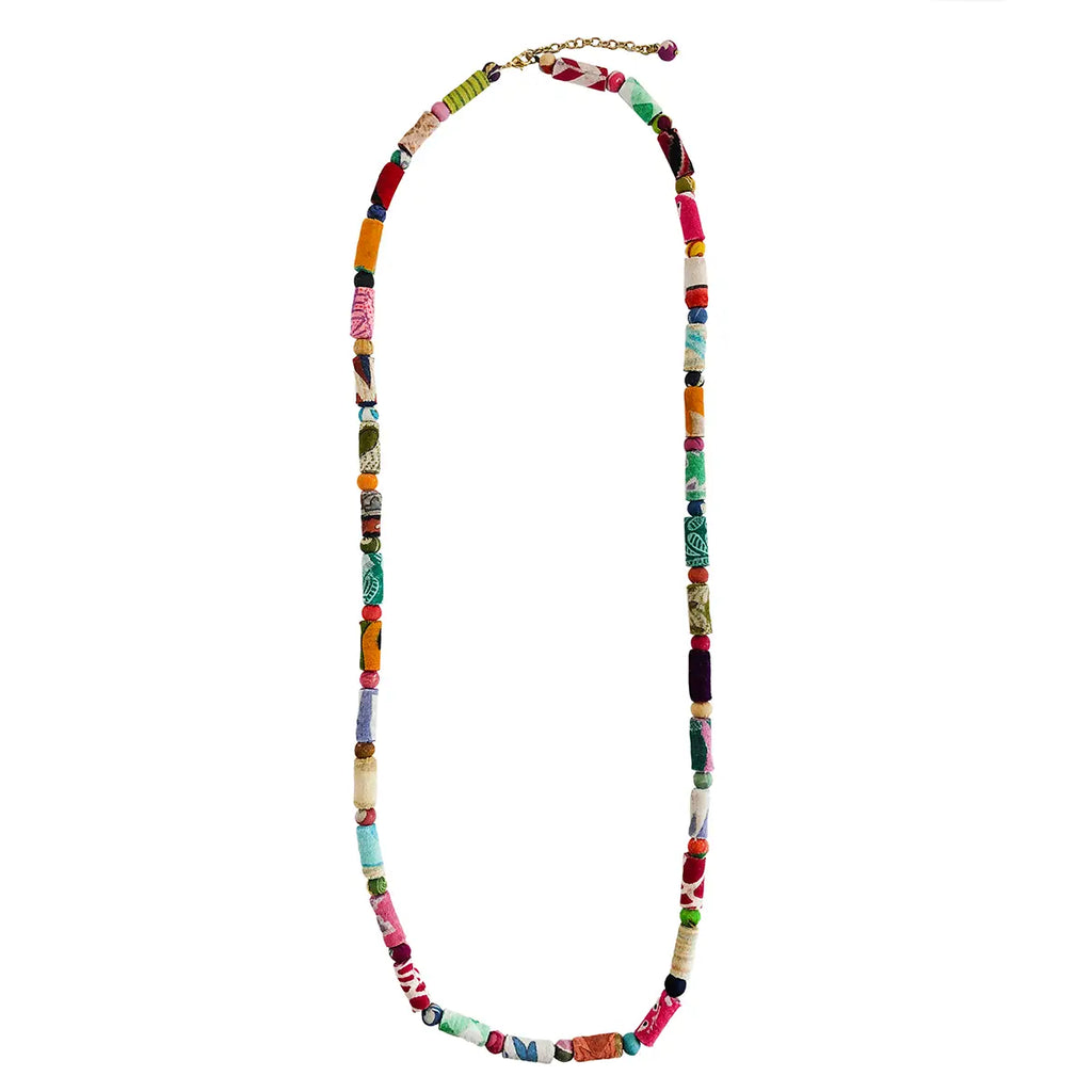 Kantha Dot Dash Necklace