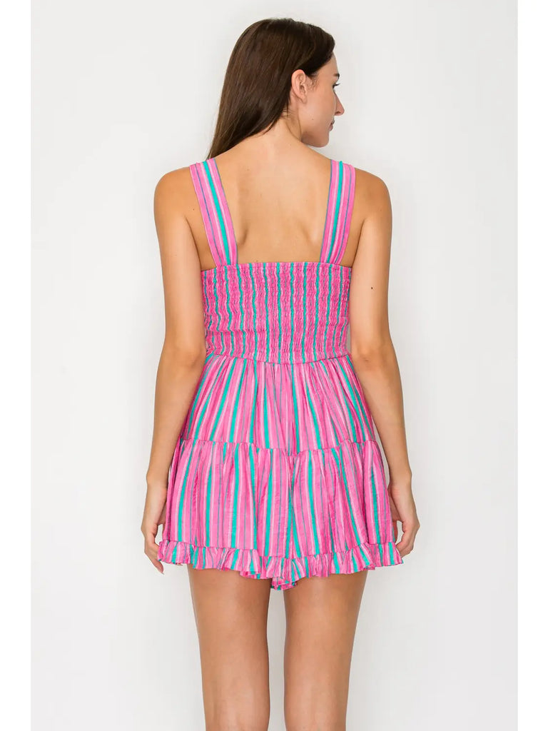 Raspberry Drift Romper