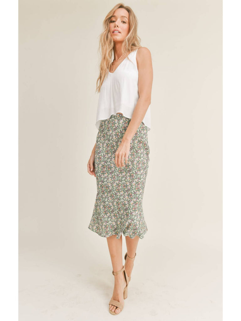 Little Luau Midi Skirt