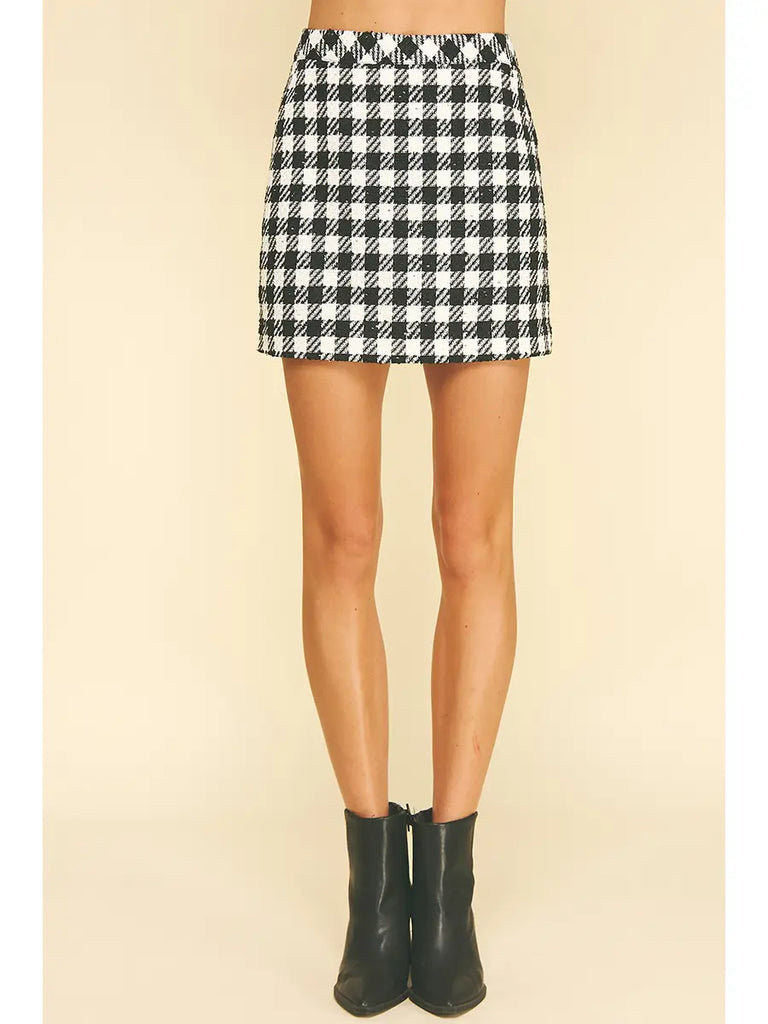 Jordan Plaid Mini Skirt