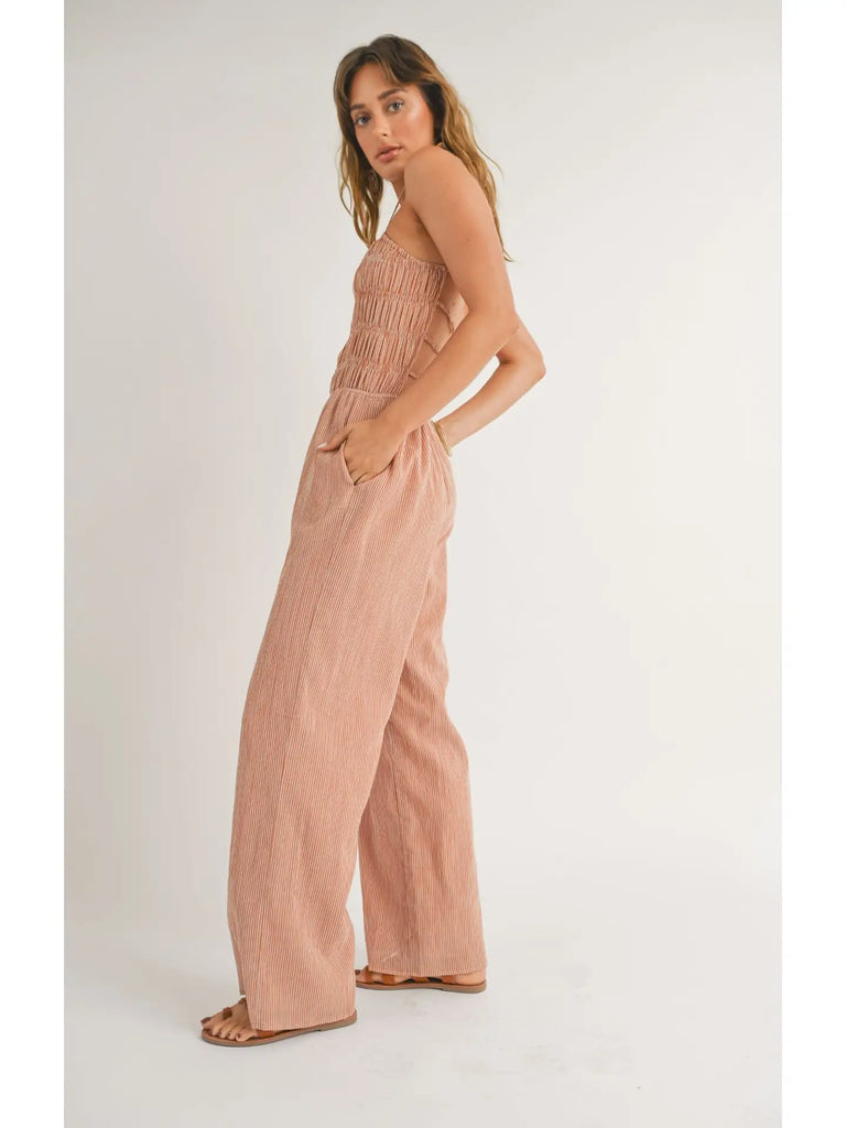Canyon Land Open Back Jumpsuit
