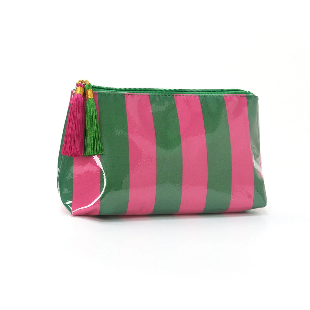 Striped Makeup Bag