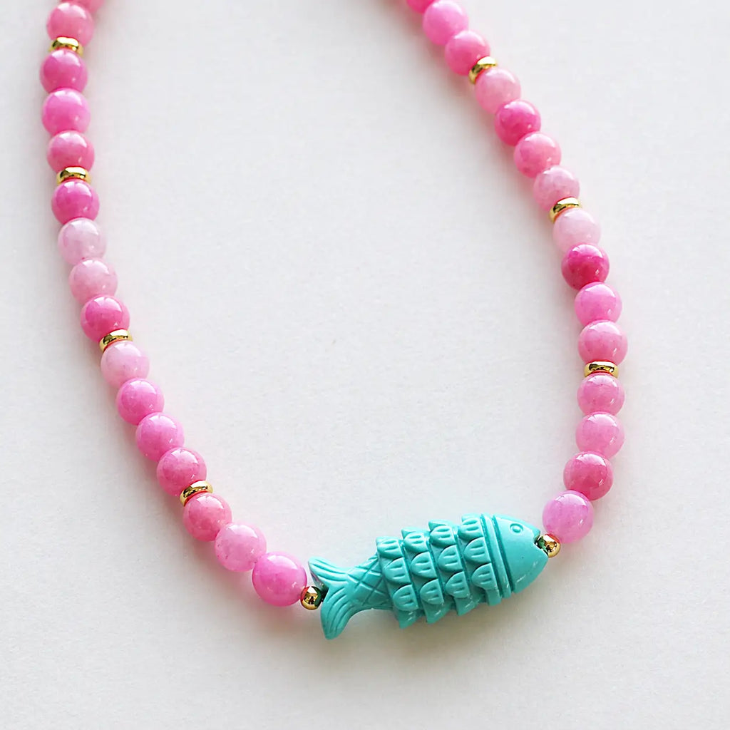Essie Beaded Fish Necklace