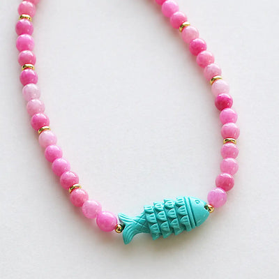 Essie Beaded Fish Necklace