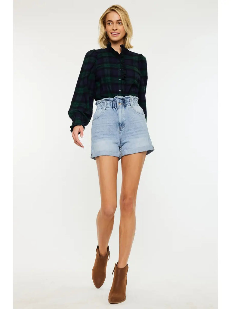 Sophia Waist Paper Band Shorts
