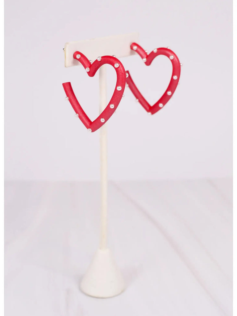 Admirer Pearl Heart Earring