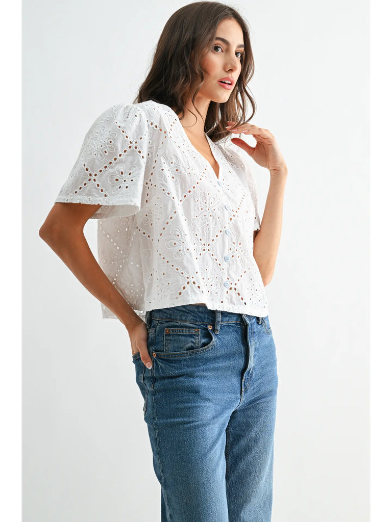 Silvia Short Sleeve Blouse