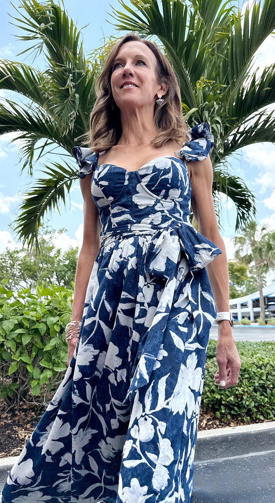 Peony Flowy Midi Dress