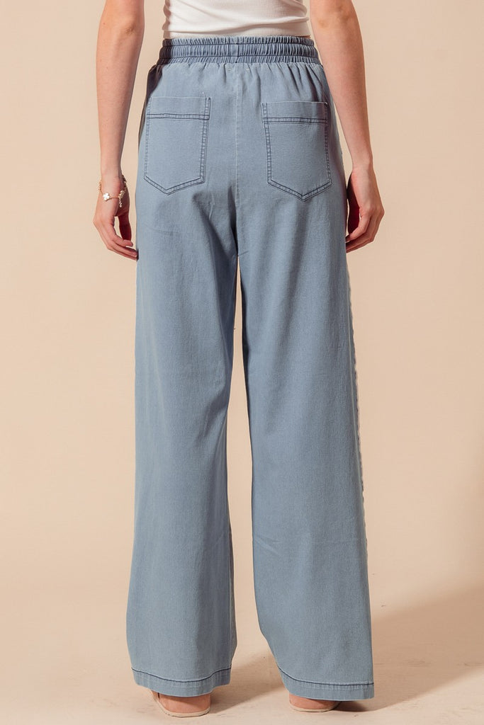 Denim Track Pants