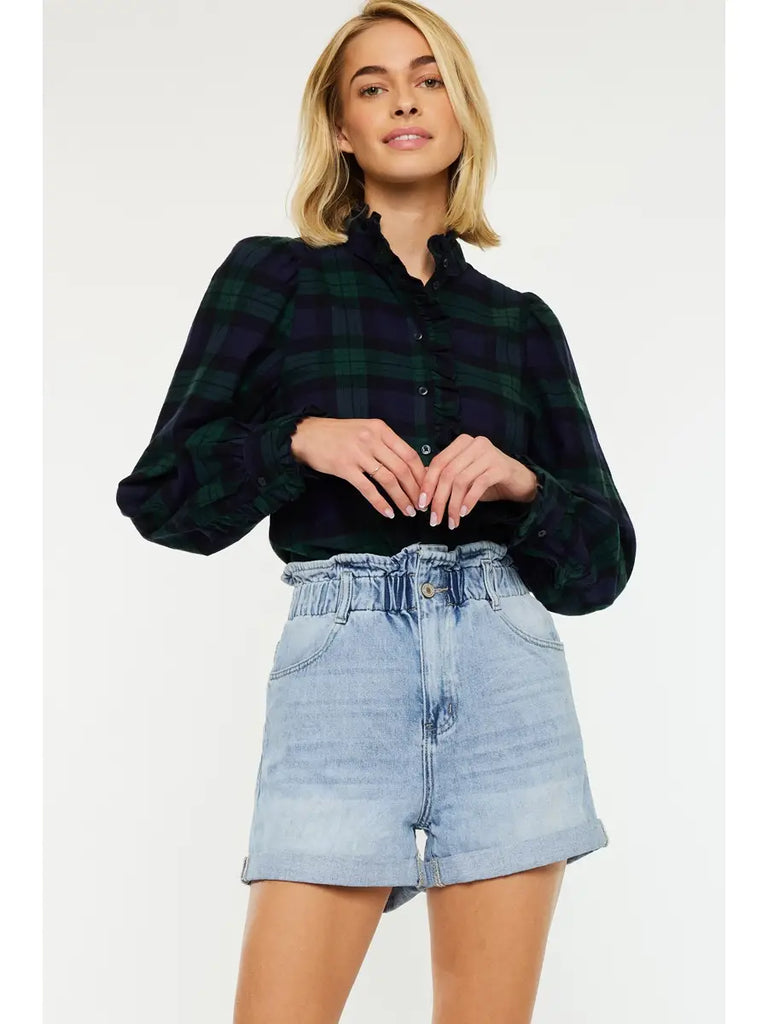 Sophia Waist Paper Band Shorts