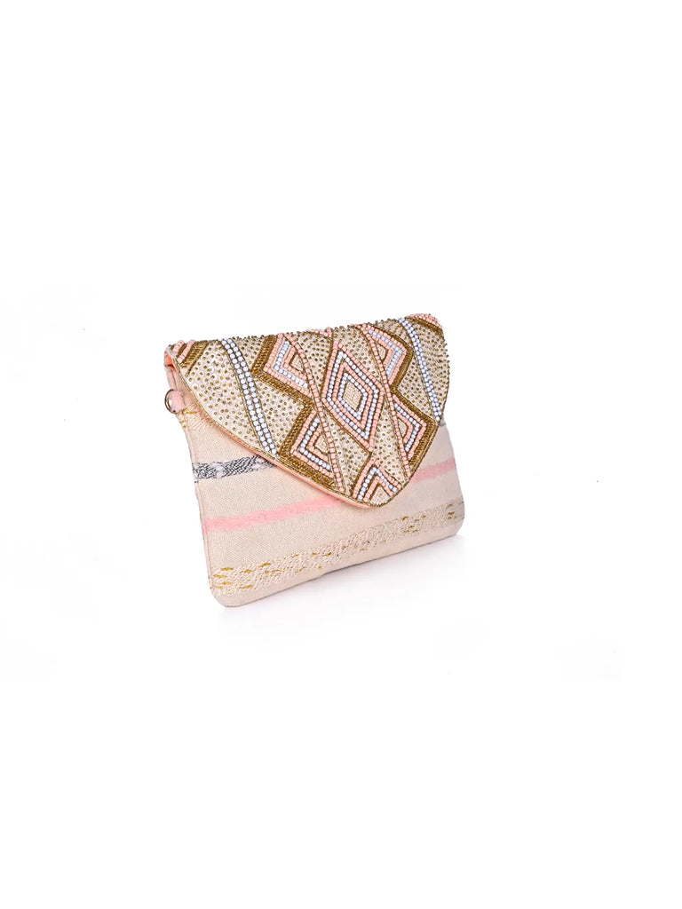 Rose Gold Envelope Clutch