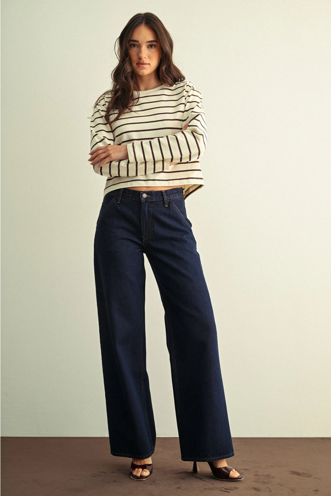 Dark Trouser Pocket Jeans