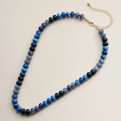 Gradient Color Round Disc Beaded