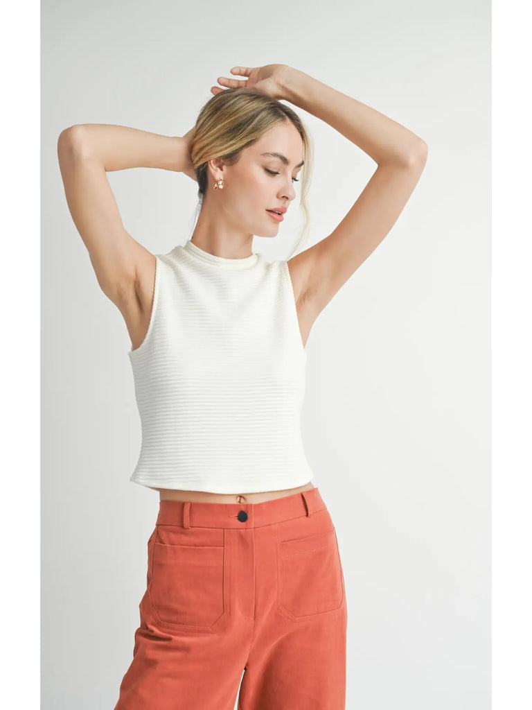 On A Stroll Cropped Tank Top