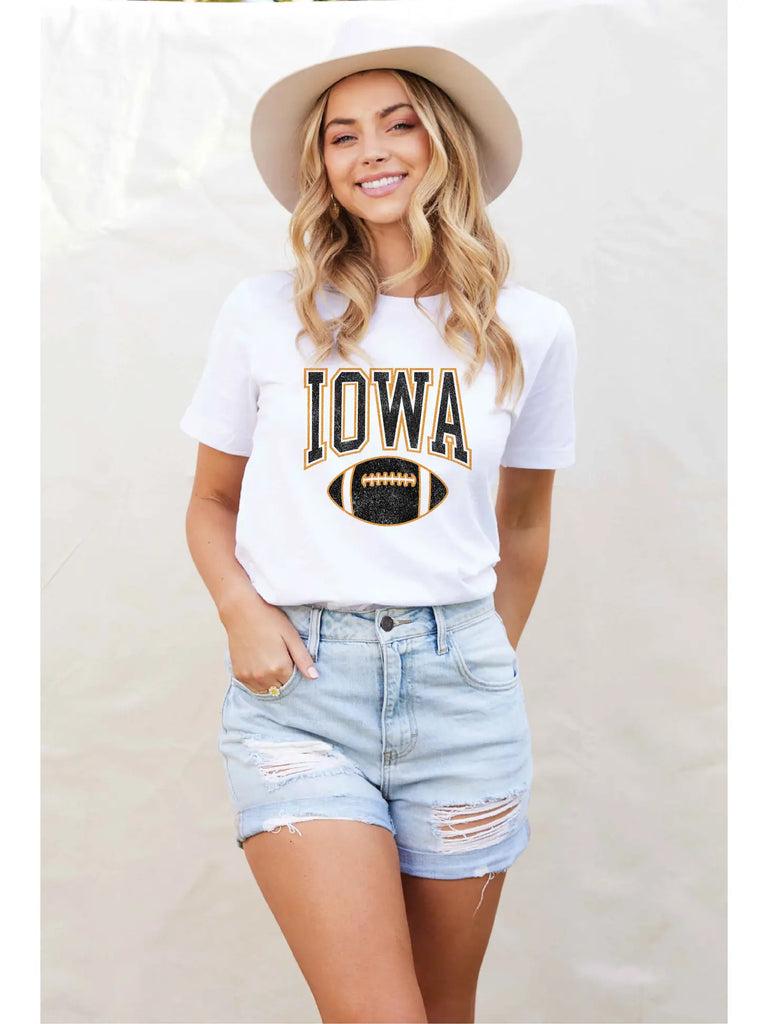 Iowa Football Graphic Top
