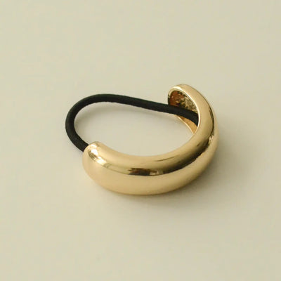 Wide Metal Cuff Hair Tie