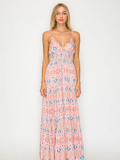 Sunset Tapestry Maxi Dress