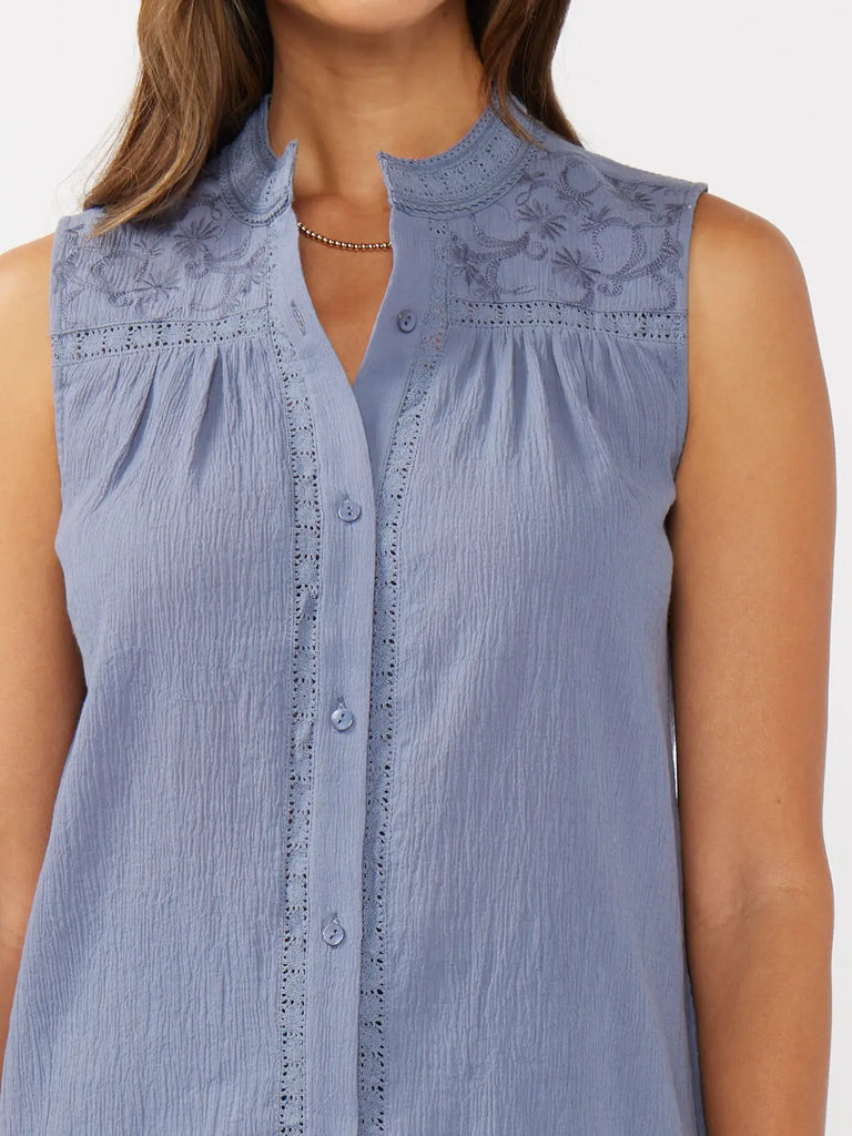 Raquel Button Up Tank
