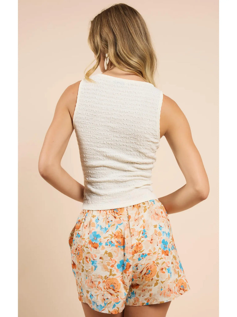 Howdy Honey Textured Knit Tank