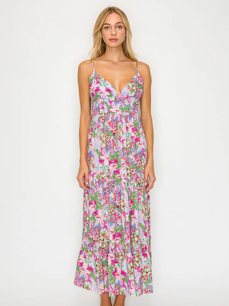 Flora of the Thira Maxi Dress