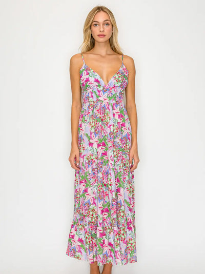 Flora of the Thira Maxi Dress