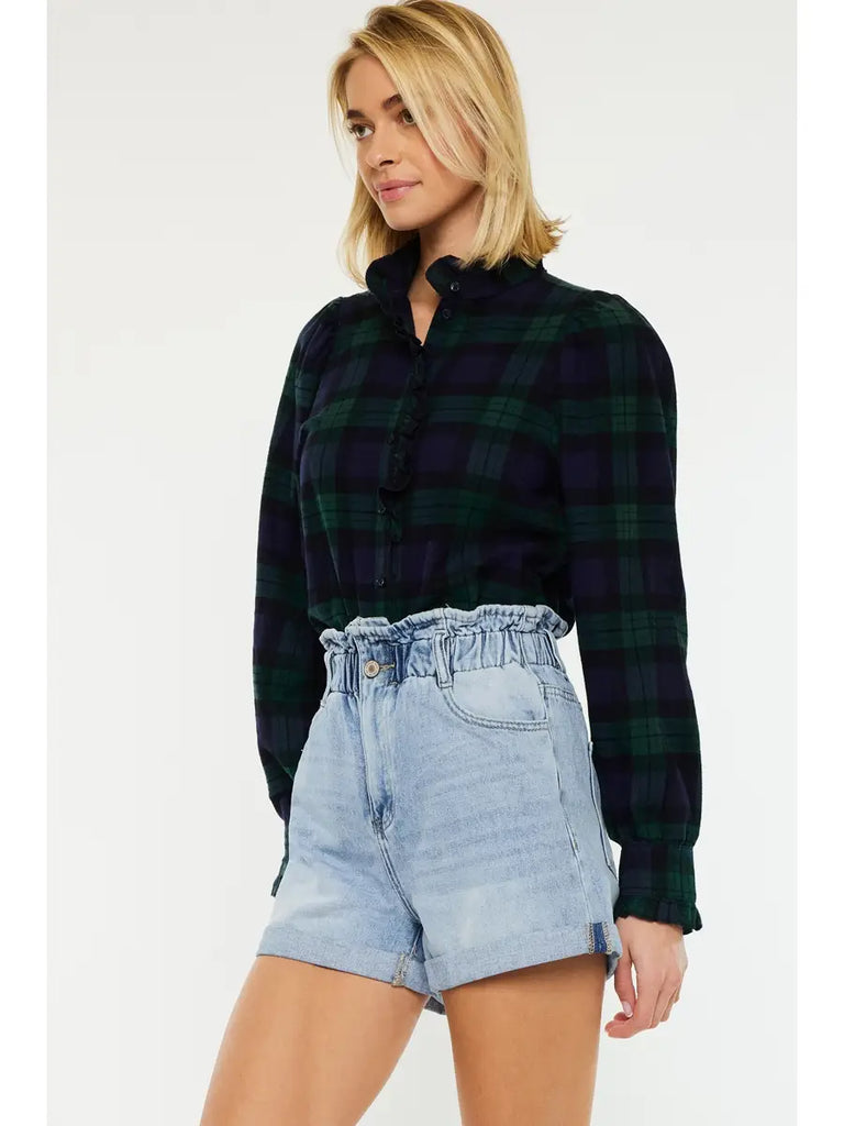 Sophia Waist Paper Band Shorts