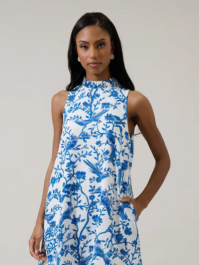 Ciela Floral Benson Trapeze Mini Dress