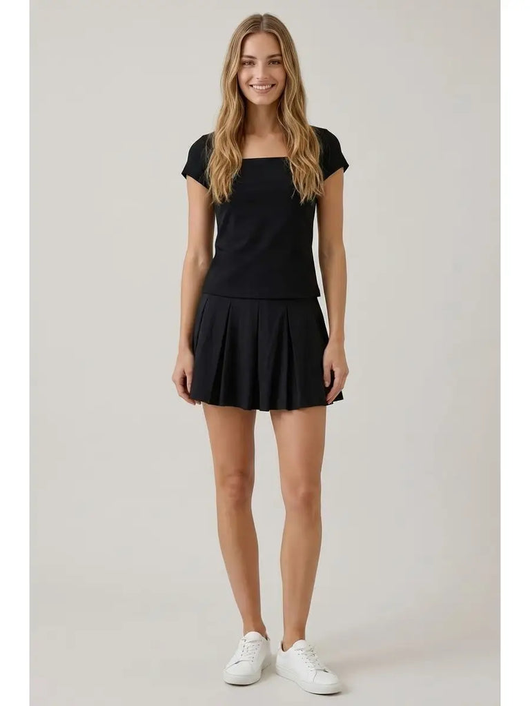 Square Neck Stretch Top