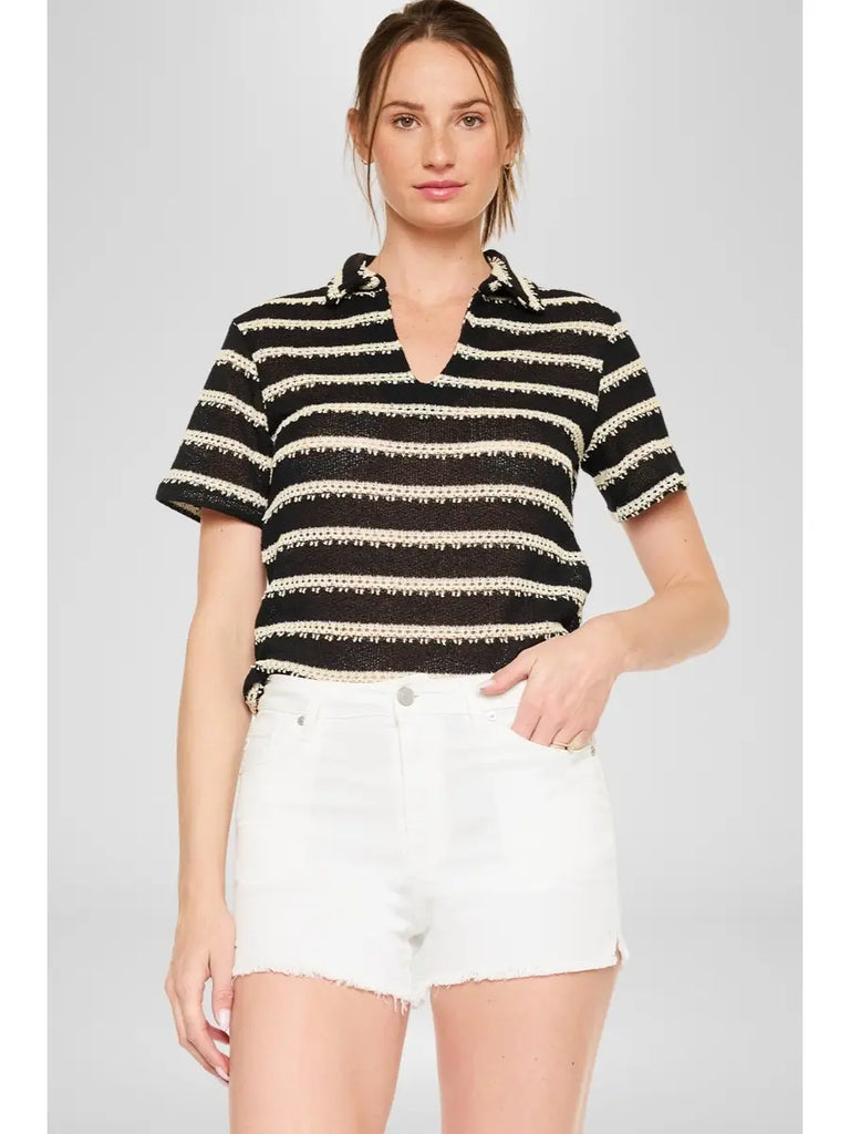 Ava White Denim Shorts