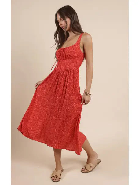 Nina Milkmaid Midi Dress
