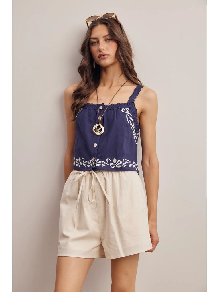 Malone Embroidered Tank