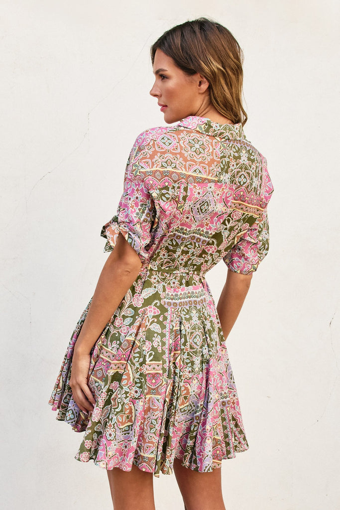 Extra Flared Hem Mini Dress