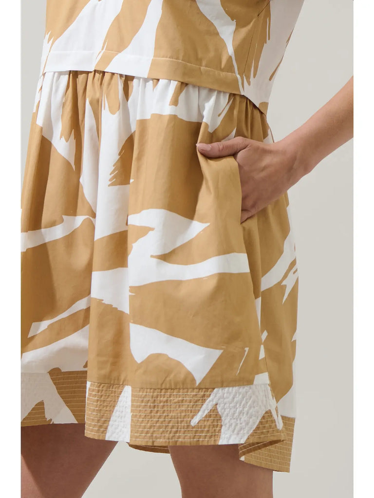 Hazel Abstract Jolene Trapeze Mini Dress