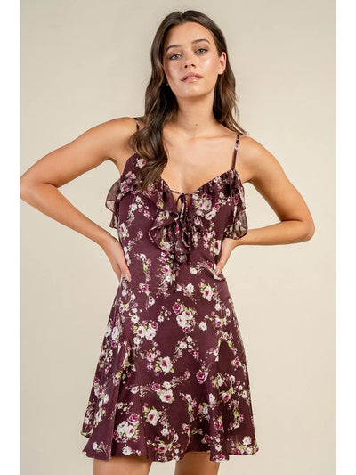 Fall Floral Flowy Dress