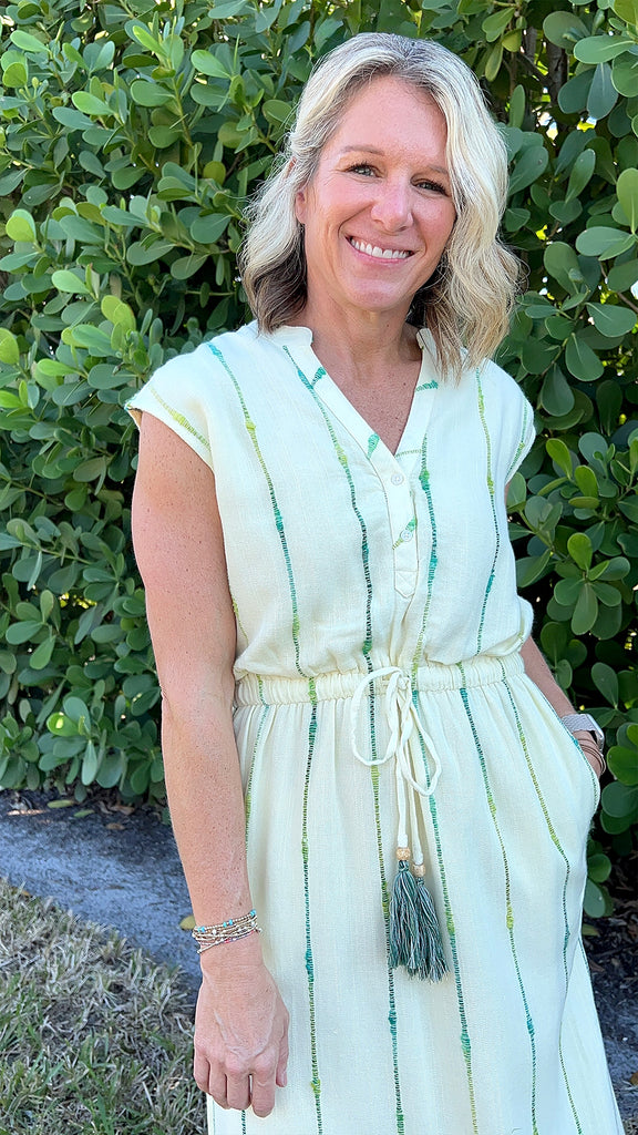 Lauren Midi Dress With Smocked Waist