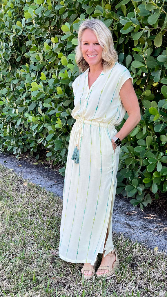 Lauren Midi Dress With Smocked Waist