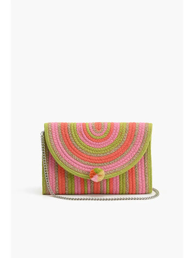 Recycled Cotton Stripe Clutch-Multi