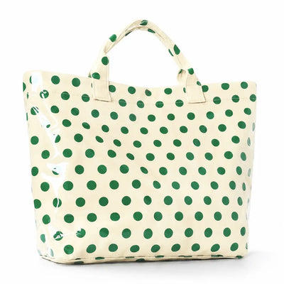 Large Polka Dot Vinyl Tote Bags