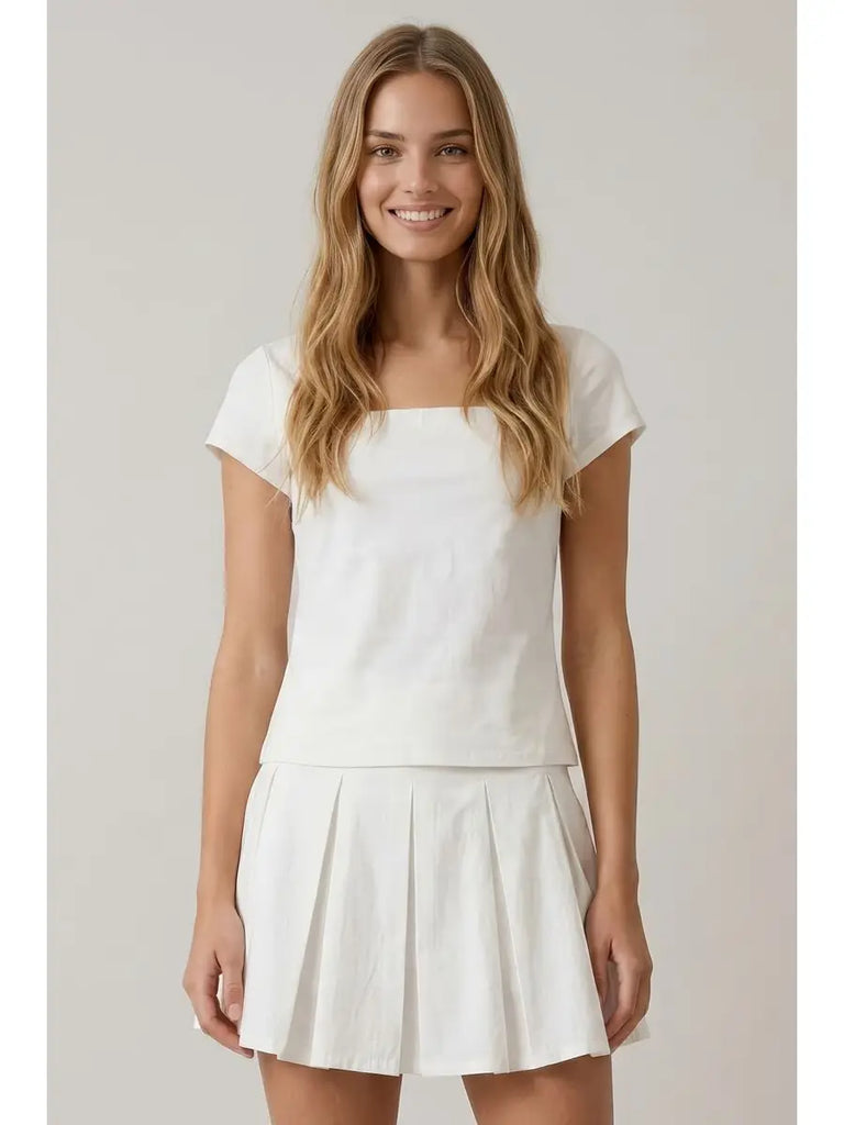 Square Neck Stretch Top