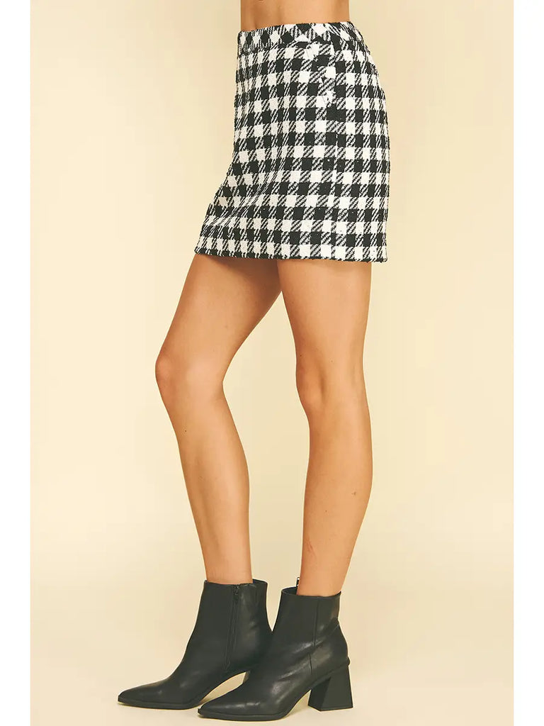 Jordan Plaid Mini Skirt