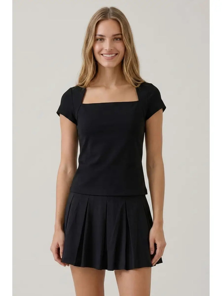 Square Neck Stretch Top