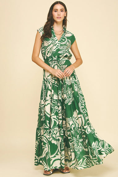 Audrey Floral Tiered Maxi Dress