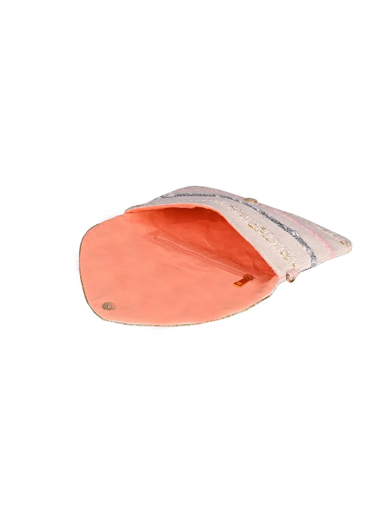 Rose Gold Envelope Clutch