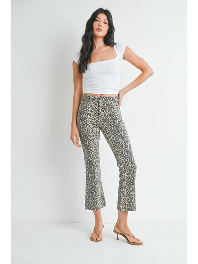 Leopard High Rise Jeans