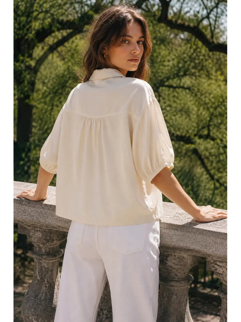 Lace Crepe Shirt
