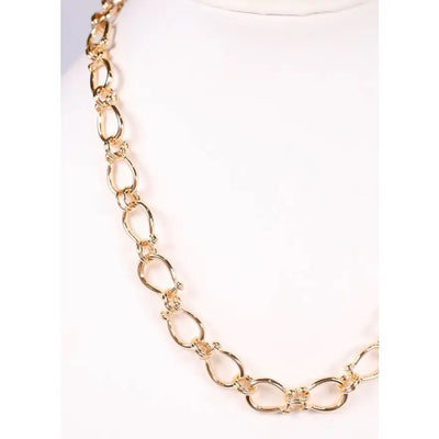 Cady Link Necklace Gold